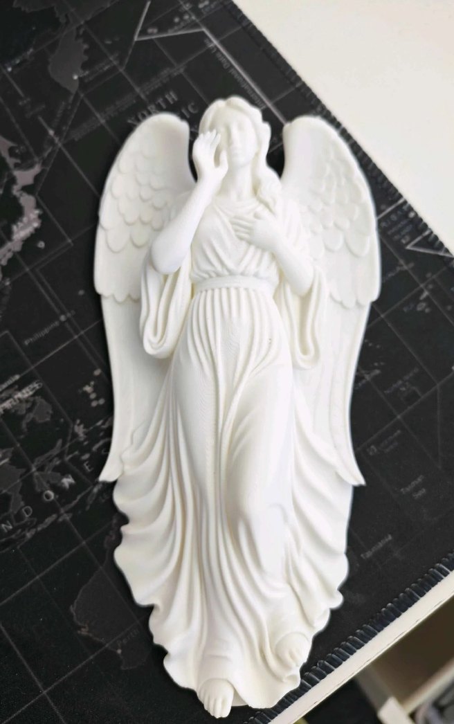 Beyaz Kanatlı Melek Figürü 10cm - Görsel 2