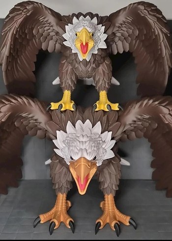 Renkli Kartal Figürü 25cm - Görsel 3