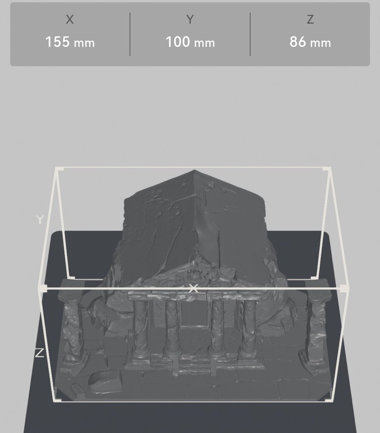 Beyaz Antik Tapınak Figürü 15.5cm - Görsel 4