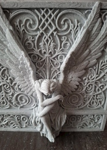 15cm Kanatlı Melek Figürlü Dekoratif Tablo - Görsel 4