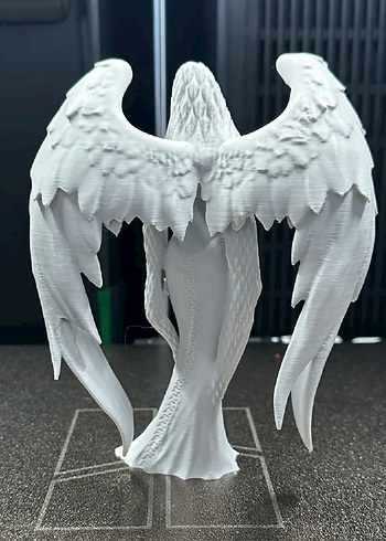 Beyaz Kanatlı Melek Figürü 15cm - Görsel 2