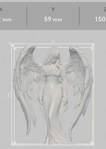 Beyaz Kanatlı Melek Figürü 15cm - Görsel 4