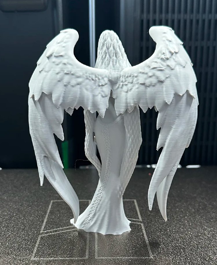 Beyaz Kanatlı Melek Figürü 15cm - Görsel 2