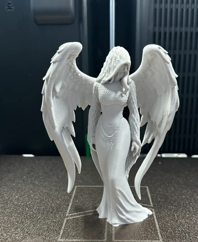 Beyaz Kanatlı Melek Figürü 15cm - Görsel 3