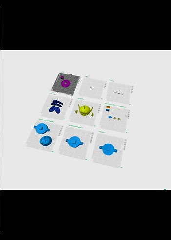 Renkli Üç Gözlü Uzaylı Aksiyon Figürü 20cm - Görsel 5