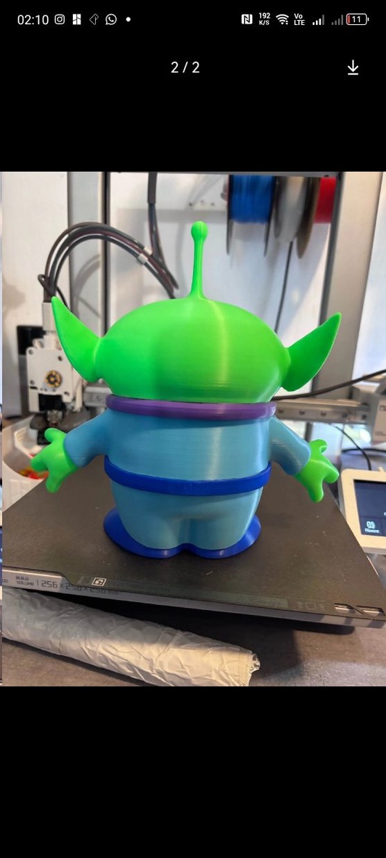 Renkli Üç Gözlü Uzaylı Aksiyon Figürü 20cm - Görsel 4