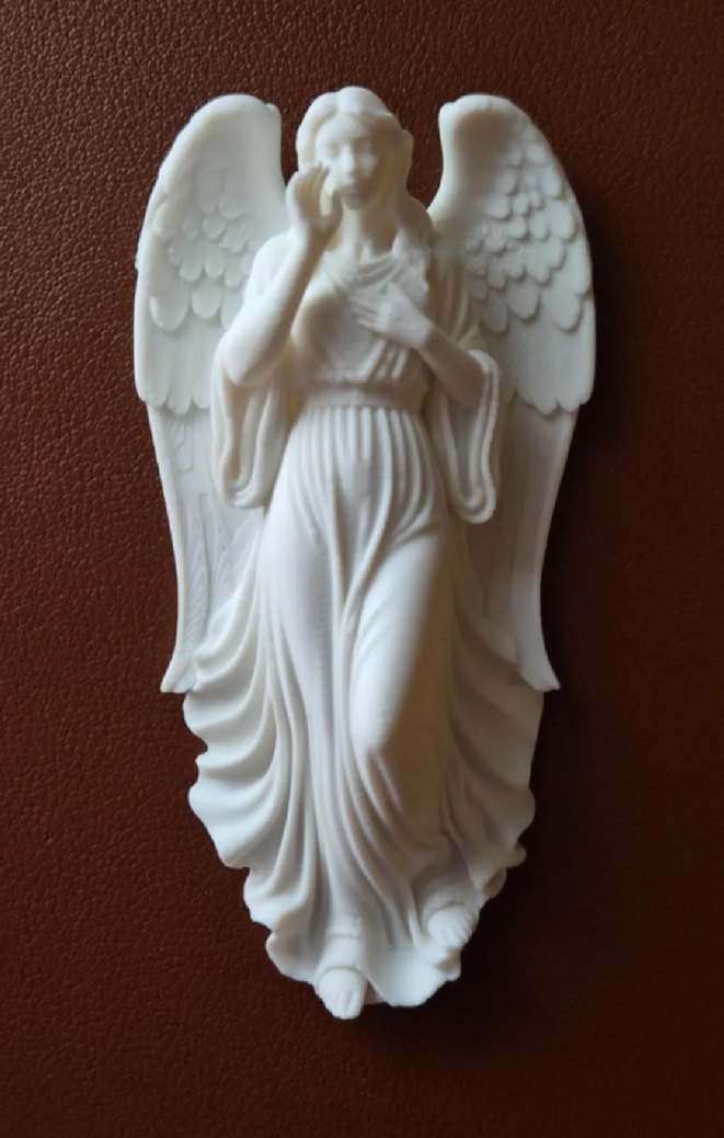 Beyaz Kanatlı Melek Biblo 15cm - Görsel 2