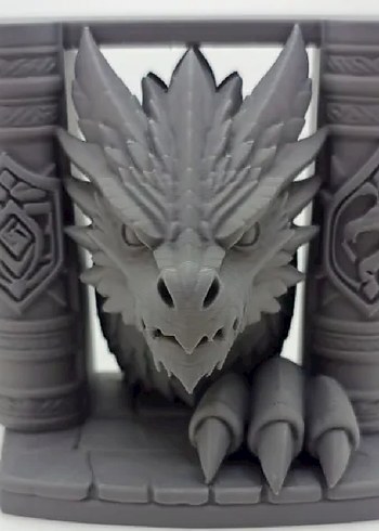 Ejderha Tasarımlı Kitap Tutucu 13cm - Görsel 2