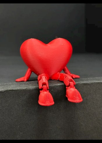 Kırmızı Kalp Figürin - Görsel 2