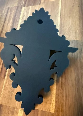 Kafatası Figürlü Siyah Dekoratif Raf - Görsel 3