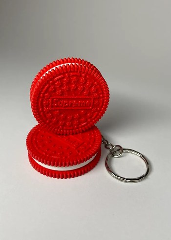 Kırmızı Zincir Detaylı Kadın Anahtarlık - Görsel 2