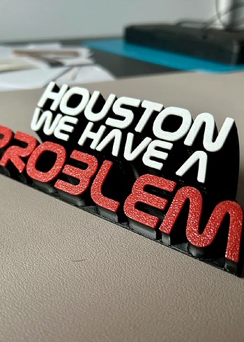 Renkli Rock Punk Rozet - Houston We Have A Problem - Görsel 2