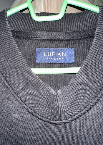 Lufian Siyah Baskılı Kadın Sweatshirt