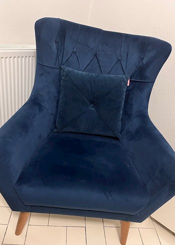 Lacivert Modern berjer - Görsel 3