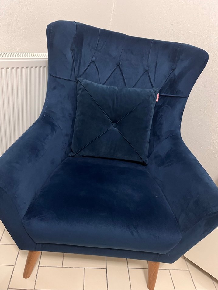 Lacivert Modern berjer - Görsel 3