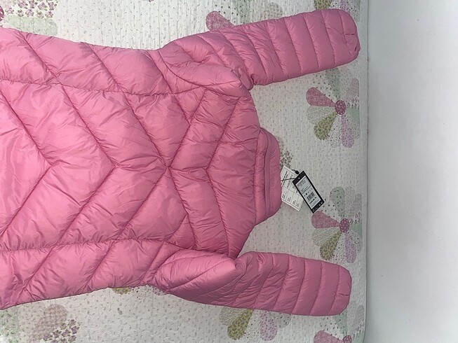 s Beden pembe renkli mavi marka mont