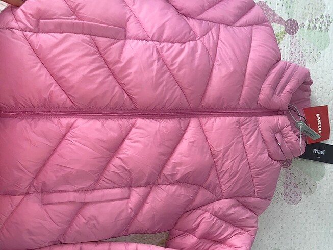 s Beden pembe Renk pembe renkli mavi marka mont