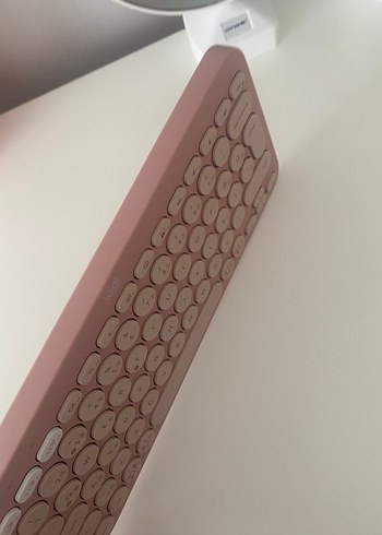 Beden Renk Pastel Pembe Yuvarlak Tuşlu Klavye