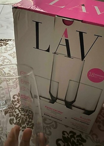 LAV 18 Parça meşrubat bardağı set