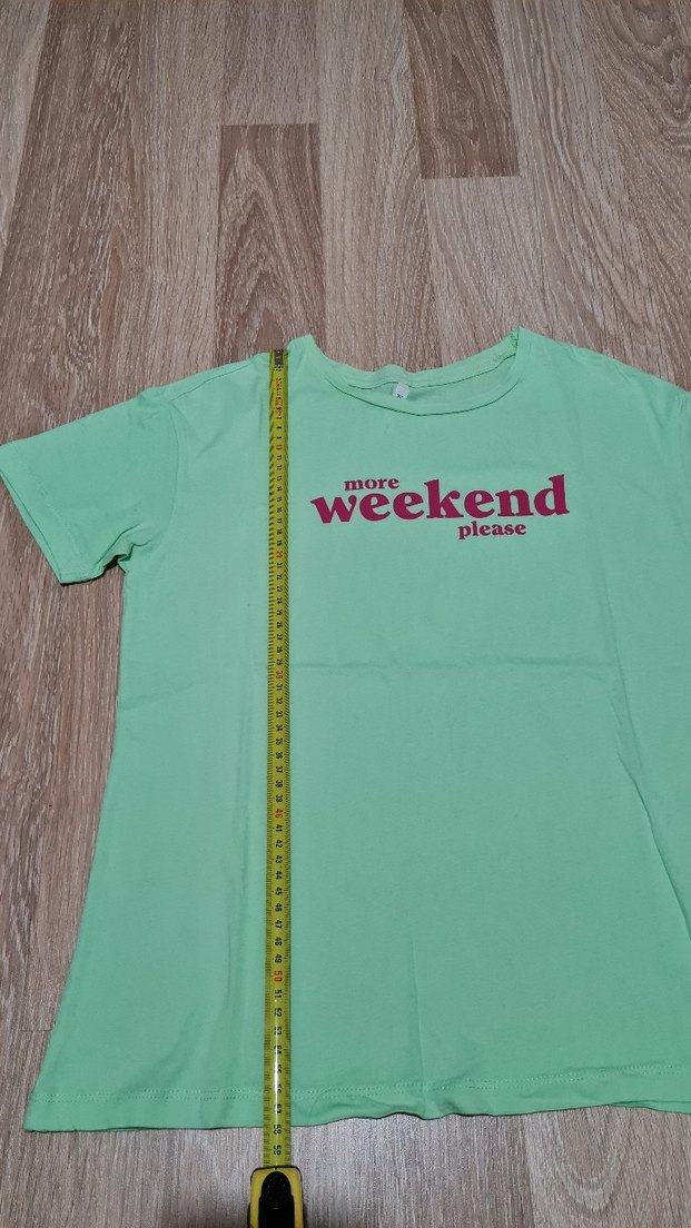 Yeşil Tişört Kısa Kollu Baskılı - Görsel 2