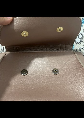 Bej Deri Kadın Çanta Fiyonklu - Görsel 4