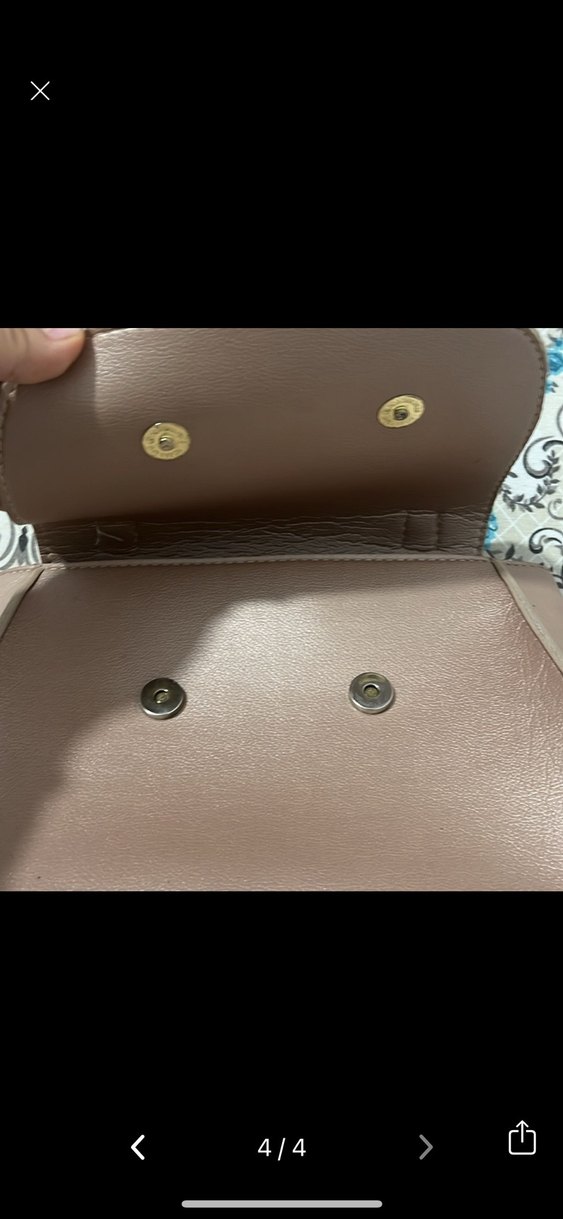 Bej Deri Kadın Çanta Fiyonklu - Görsel 4