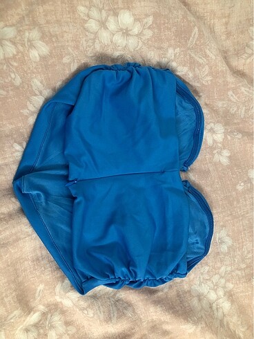 Bershka Bershka mavi straplez crop