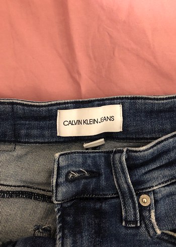 Calvin Klein Kadın Lacivert Normal Boy Kot Pantolon