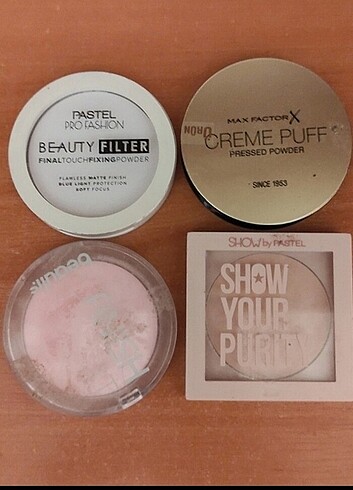 Beden Maybelline Gloss, Ruj, Maskara, Pudralar