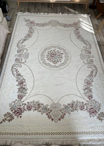 Nakışlı Beyaz Klasik Milas  Halı - Görsel 2