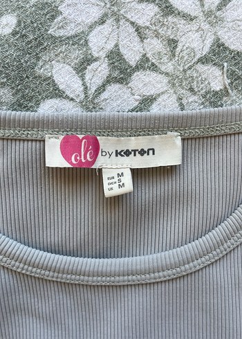 Koton Bej Kadın Kısa Kollu Crop Top
