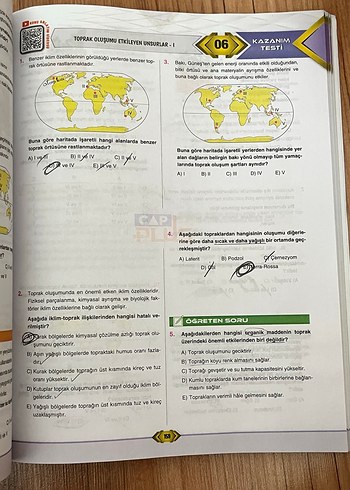 TYT Coğrafya Soru Bankası - ÇAP PLUS - Görsel 2