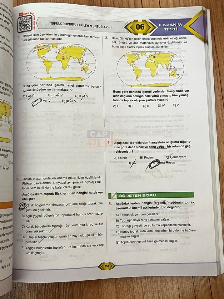 TYT Coğrafya Soru Bankası - ÇAP PLUS - Görsel 2