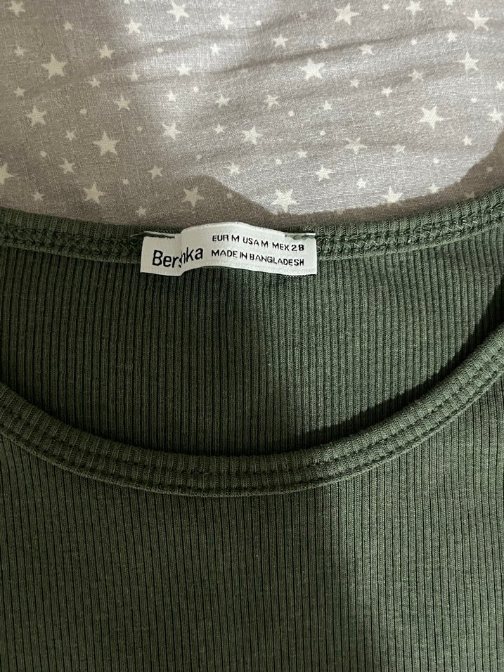 Kısa Kollu Yeşil Kadın Body - Görsel 2