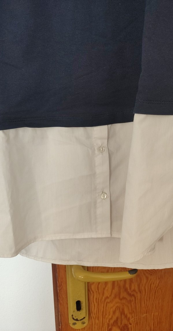 Gri Baskılı Uzun Kollu Tişört - Görsel 2