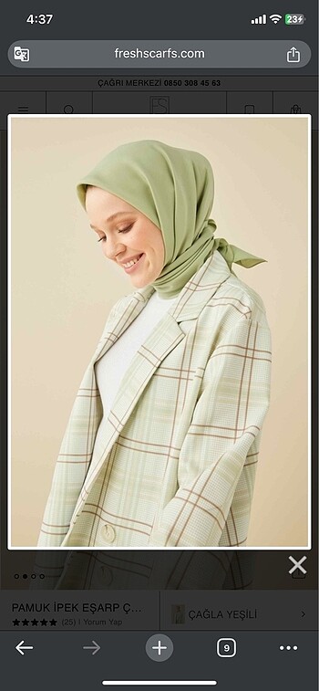 Diğer Fresh Scarf Pamuk İpek Eşarp