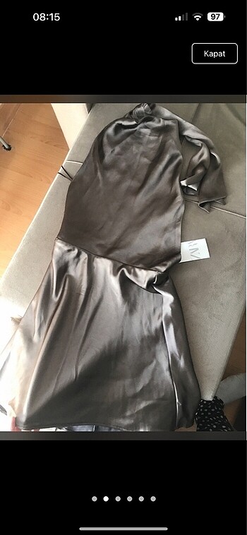Zara Zara saten elbise