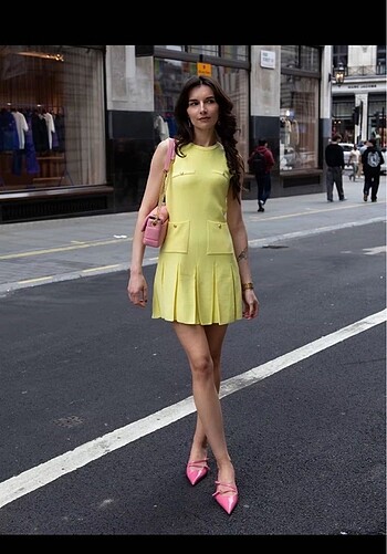 Zara Pilili triko midi elbise