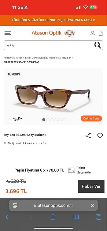 Rayban 2299 lady burbank