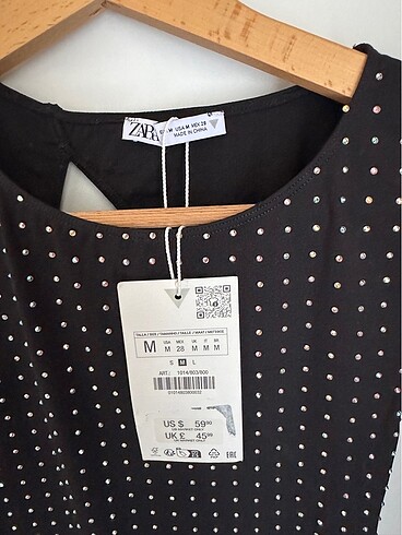 Zara Parlak taşlı uzun elbise