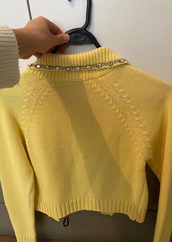 Zara Zara taşlı triko hırka