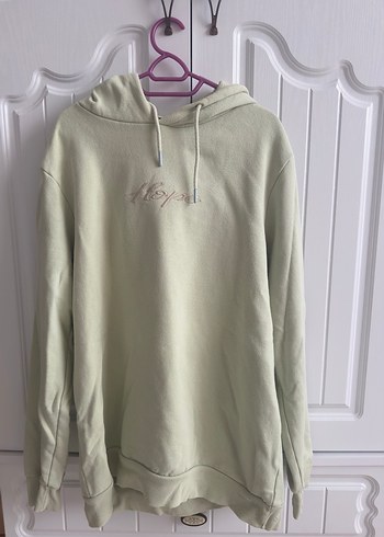 Koton Bej Kapüşonlu Rahat Kesim Sweatshirt
