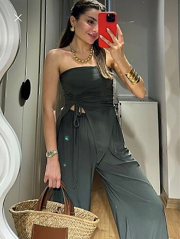 Alt üst takım crop ve pantolon