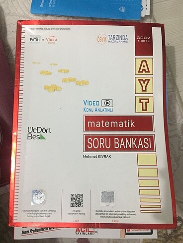 Üç Dört Beş Ayt Matematik Test Kitabı