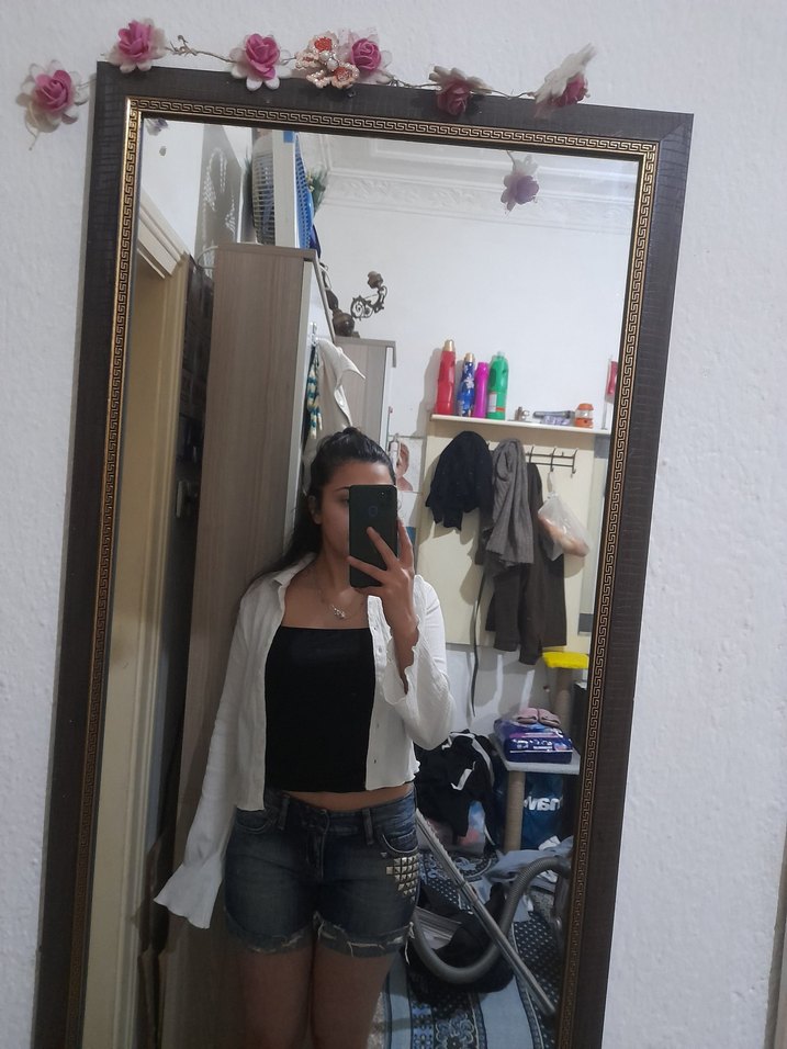 mini kot şort - Görsel 5