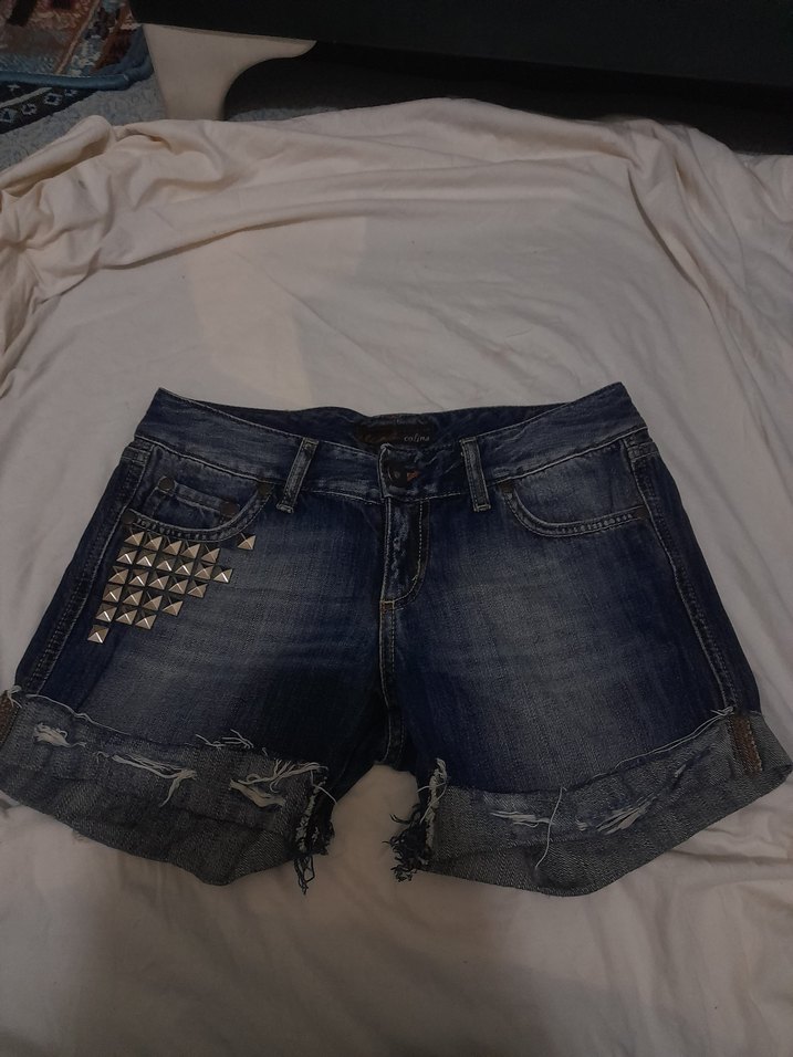 mini kot şort - Görsel 3