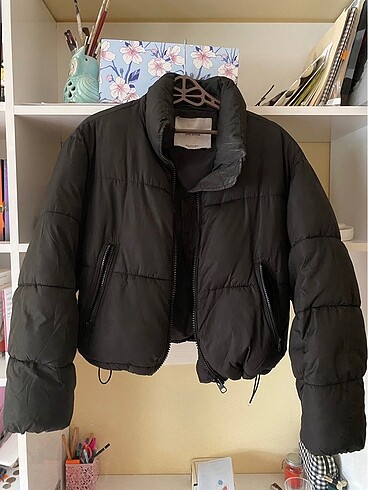 Bershka Bershka Crop Şişme Mont