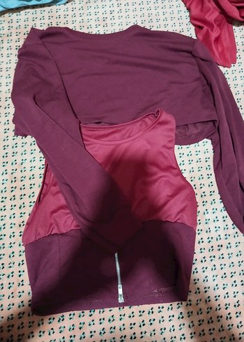 Noa&Noa Bordo Fermuarlı Kadın Sweatshirt