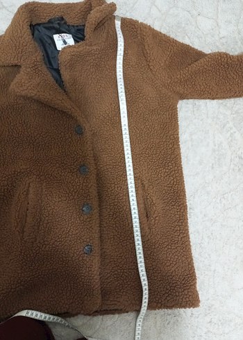 Düğmeli Kahverengi unısex çocuk kaban - Görsel 7