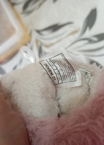 Kız Çocuk Pembe Kürklü Sıcak tutan ev ayakkabısı - Görsel 5